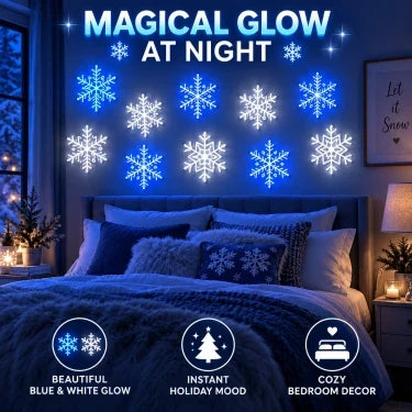 ❄️ 24PCS LED Snowflake Wall Lights