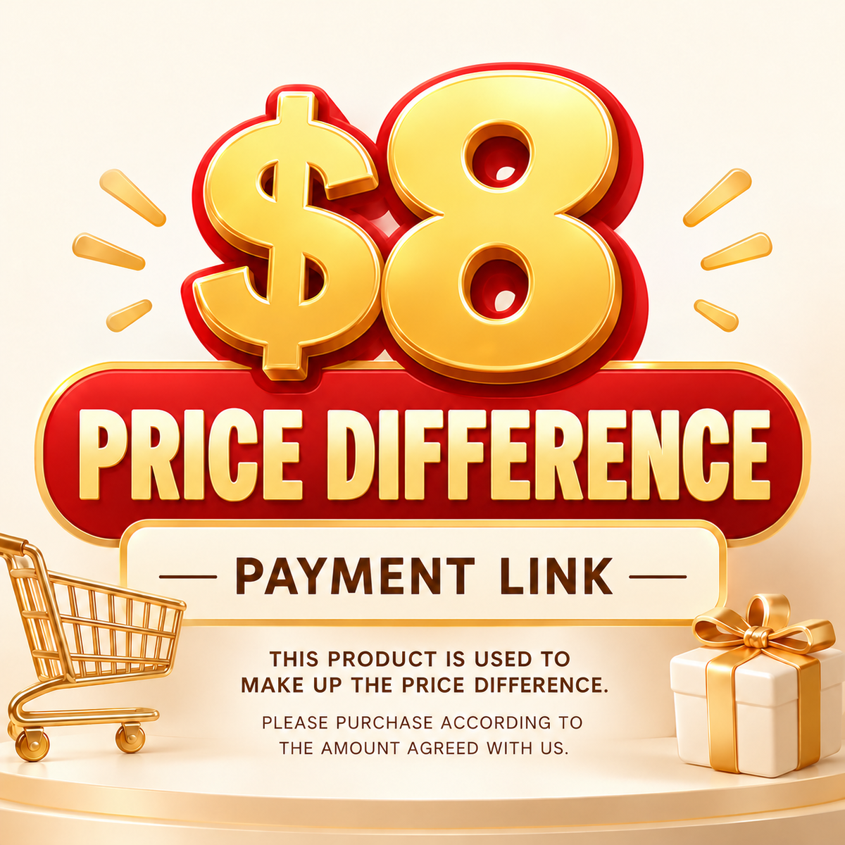 ✨ $8 Price Difference Payment Link – Not a Product, Do Not Purchase