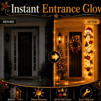 🎄Glowing Christmas Door Hanger