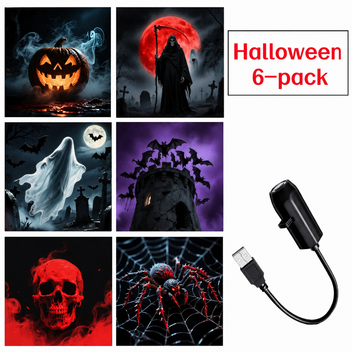 Plug-&-Play HD Christmas Projector